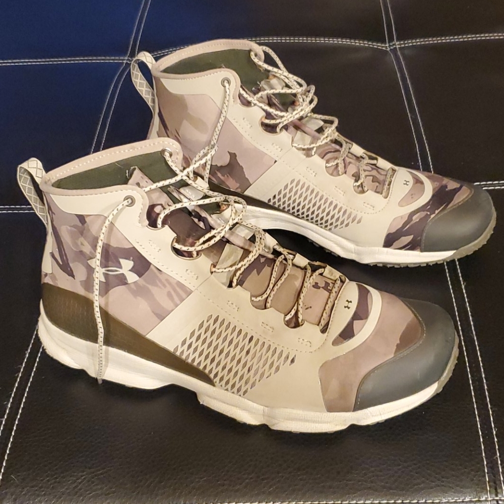 Under Armour high top sneakers. Good Condition. No Box.